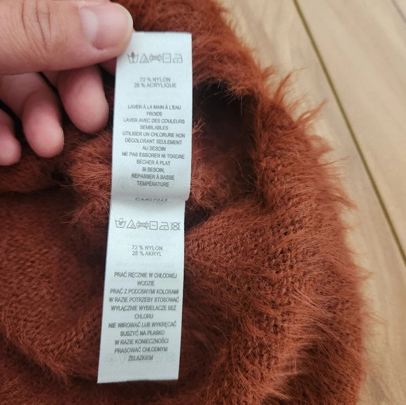 Kaisley Anthropologie Tunic Oversized Furry Sweater Size LARGE - Picture 7 of 11